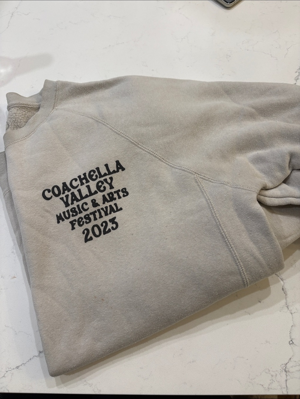 Coachella Valley Music & Arts Festival 2023 Crewneck Sweatshirt - Light Beige